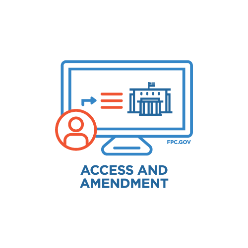 Access and amendment color icon
